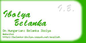 ibolya belanka business card